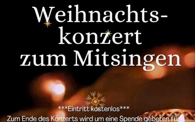Weihnachtskonzert zum Mitsingen